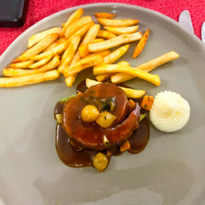 Classic Beef with Fries and Mashed Delight