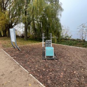 "Golden Autumn Swing – Peaceful Alster Lakeside Dream"