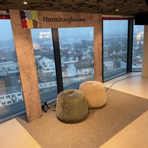 Hamburg von oben: Kuschelecke im Bunker mit Panoramablick