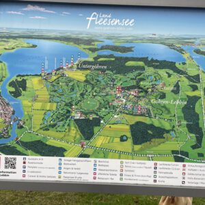 „Übersichtskarte der Erlebnisregion Fleesensee“