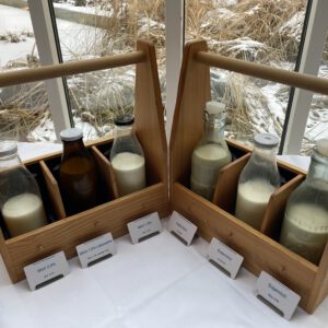 Stilvolle Frühstücks-Milchstation